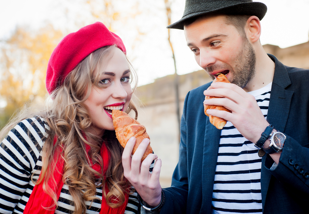 kadın, erkek, avrupa, sokak, lezzet, test