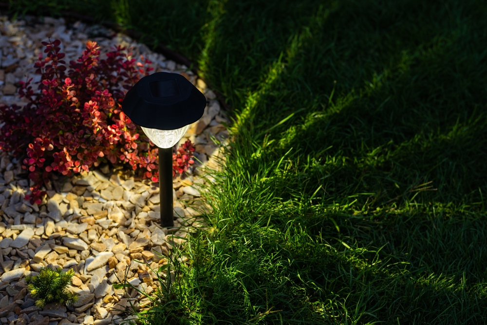 bahçe, balkon, aydınlatma, ışık, dekorasyon