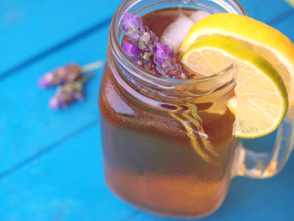 ev yapımı, buzlu, çay, içecek, yaz, soğuk, serin