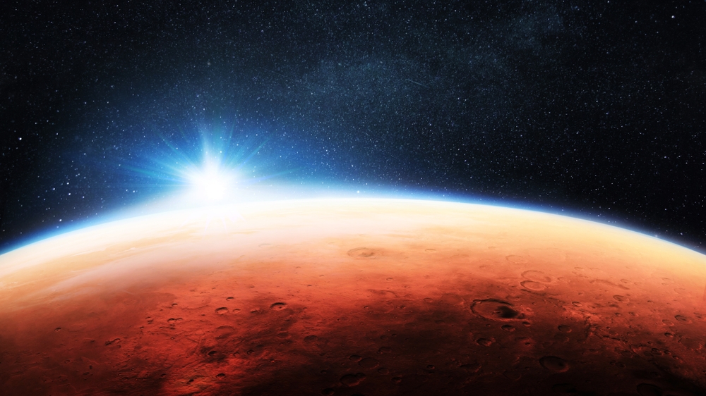 mars, kızıl, gezegen, güneş, sistem