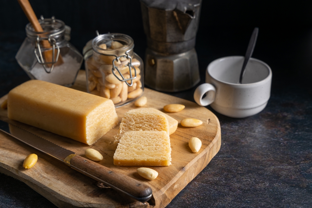 beyaz, un, ekmek, sağlık, badem, ezme