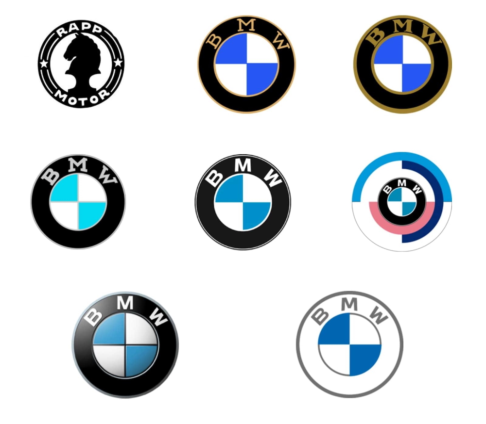 logo, marka, logotype, hikaye, tasarım, bmw