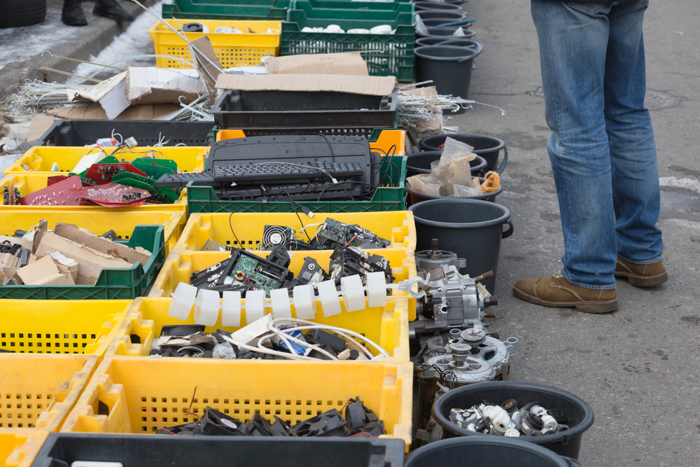 eski, teknolojik, cihaz, alet, değerlendirme, geri dönüşüm