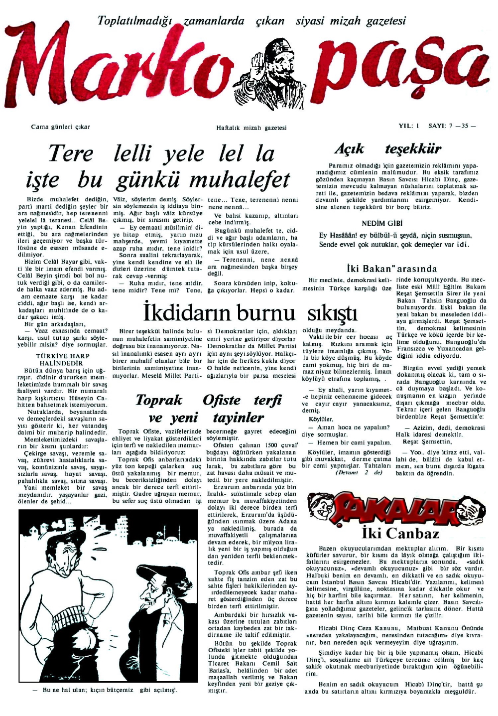 türkiye, karikatür, tarih, dergi, marko paşa