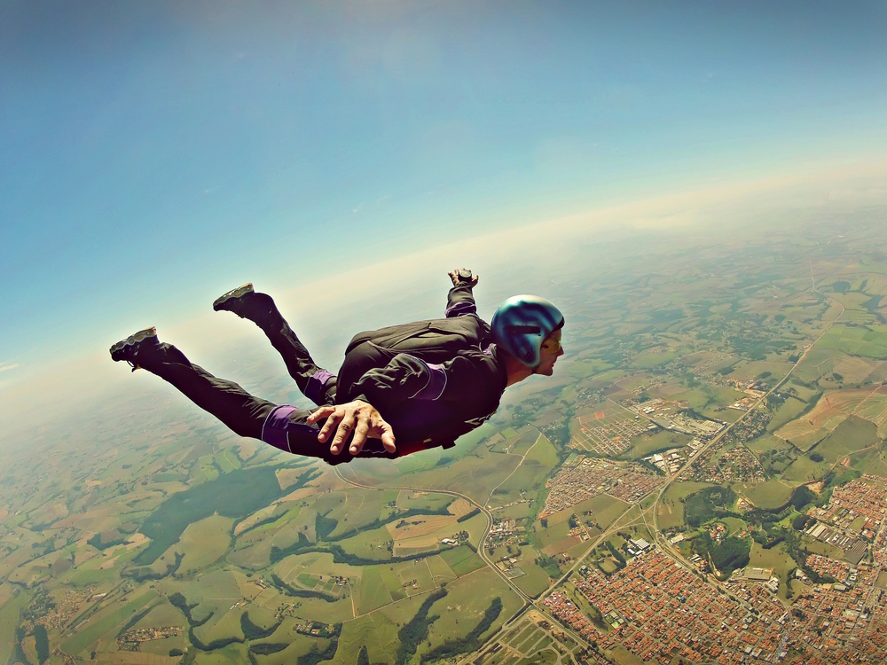skydiving, ekstrem, spor, eğlence, adrenalin, gökyüzü, dalış, paraşüt