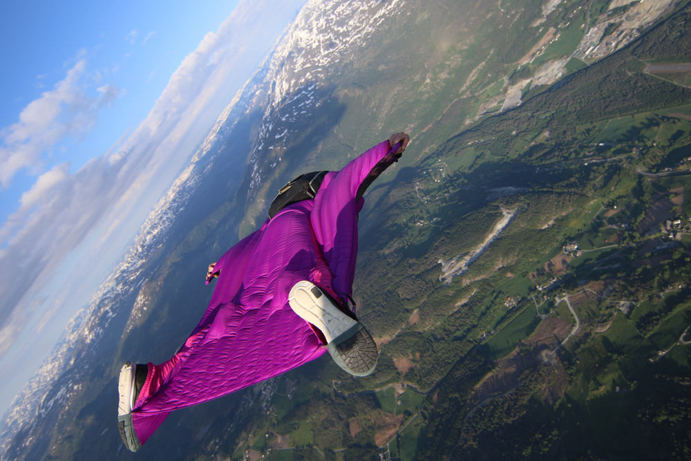 wing suit, ekstrem, spor, alternatif, uçmak